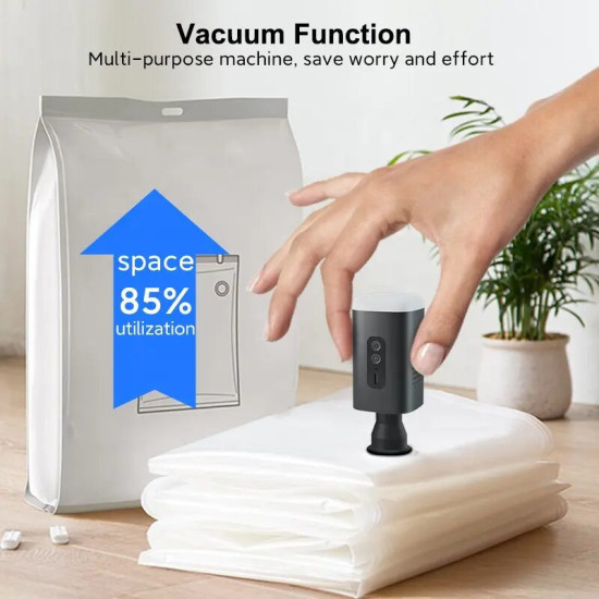 MINI PORTABLE AIR COMPRESSOR FOR MATTRESSES, INFLATABLE BOATS, ETC. (CAMPING)