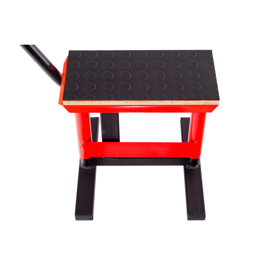 MOTORCYCLE LIFTING STAND + RUBBER SUSPENSION HLP CROSS ENDURO RED