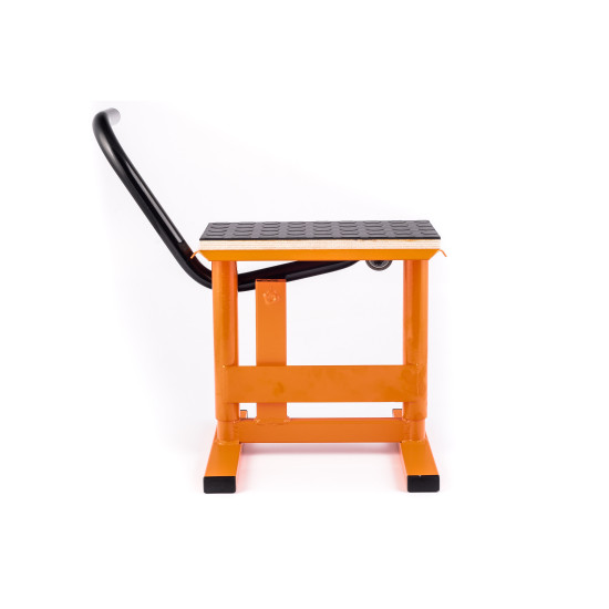 MOTORCYCLE LIFTING STAND + RUBBER PLATFORM HLP CROSS ENDURO ORANGE
