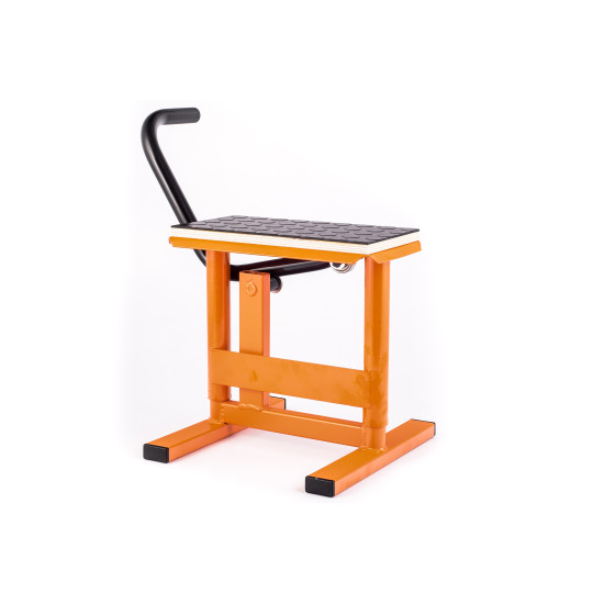 MOTORCYCLE LIFTING STAND + RUBBER PLATFORM HLP CROSS ENDURO ORANGE