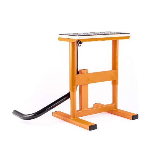 MOTORCYCLE LIFTING STAND + RUBBER PLATFORM HLP CROSS ENDURO ORANGE