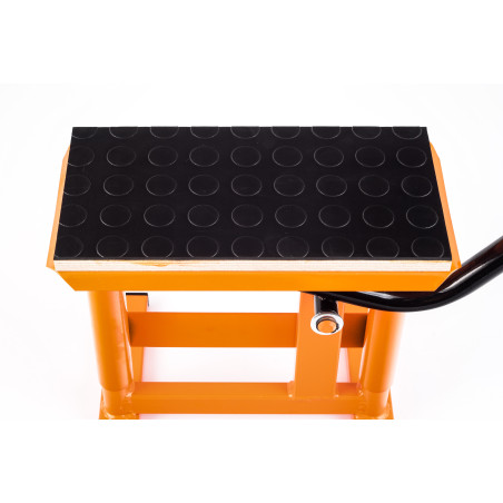 MOTORCYCLE LIFTING STAND + RUBBER PLATFORM HLP CROSS ENDURO ORANGE