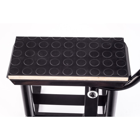 MOTORCYCLE LIFTING STAND + RUBBER COVER HLP CROSS ENDURO BLACK