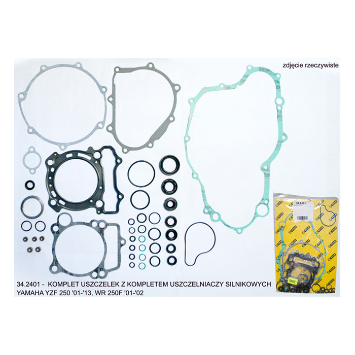 PROX gasket set with engine oil seal set YAMAHA YZF 250 '01-'13, WRF 250 '01-'02