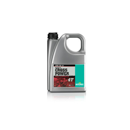 MOTOREX CROSS POWER 4T 10W50 JASO MA2 SYNTHETIC ENGINE OIL 4L FOR ENDURO AND MOTOCROSS ENGINES