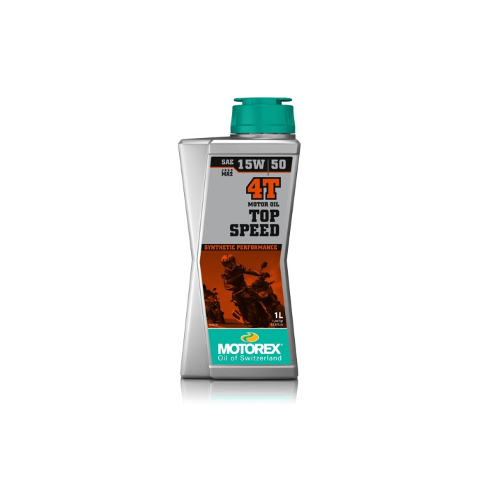 MOTOREX TOP SPEED 4T 15W50 JASO MA2 SINTETINĖ VARIKLIO ALYVA 1L