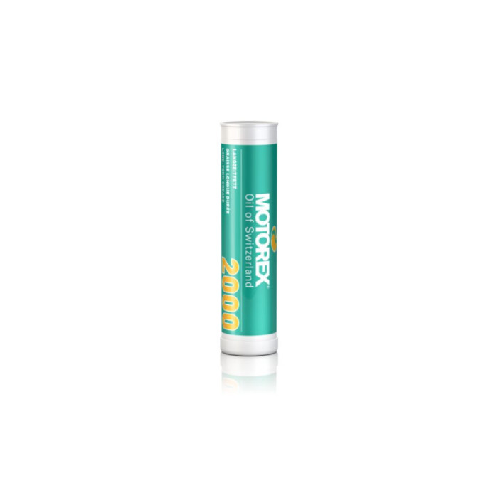 TEPALAS GUOLIAMS, JUNGTIMS IR KT. MOTOREX GREASE 2000 (ŽALIAS) KASETĖ 400 GR