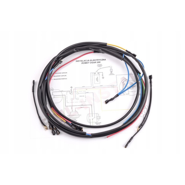ELECTRICAL INSTALLATION - ROMET OGAR 200 WIRING (FOR JAWA ENGINE)