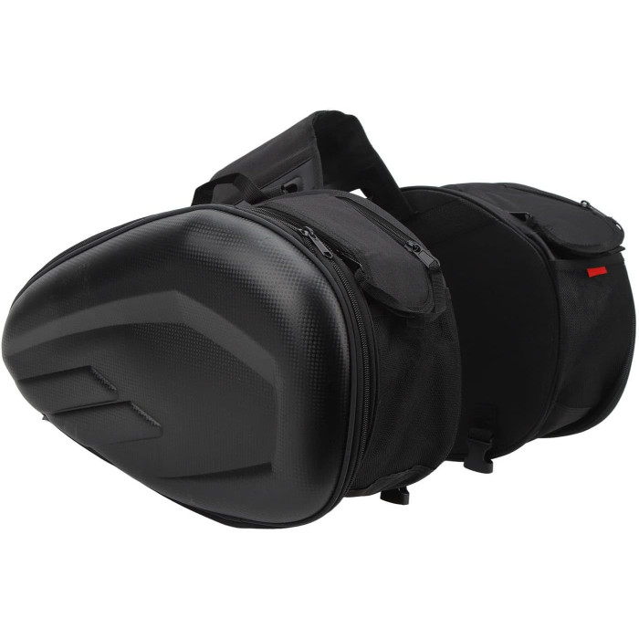 UNIVERSAL MOTORCYCLE SADDLE BAGS MADE OF PU / OXFORD