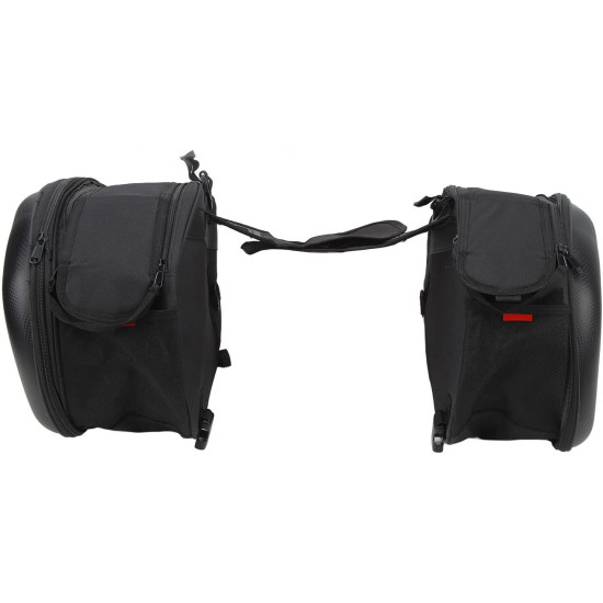 UNIVERSAL MOTORCYCLE SADDLE BAGS MADE OF PU / OXFORD