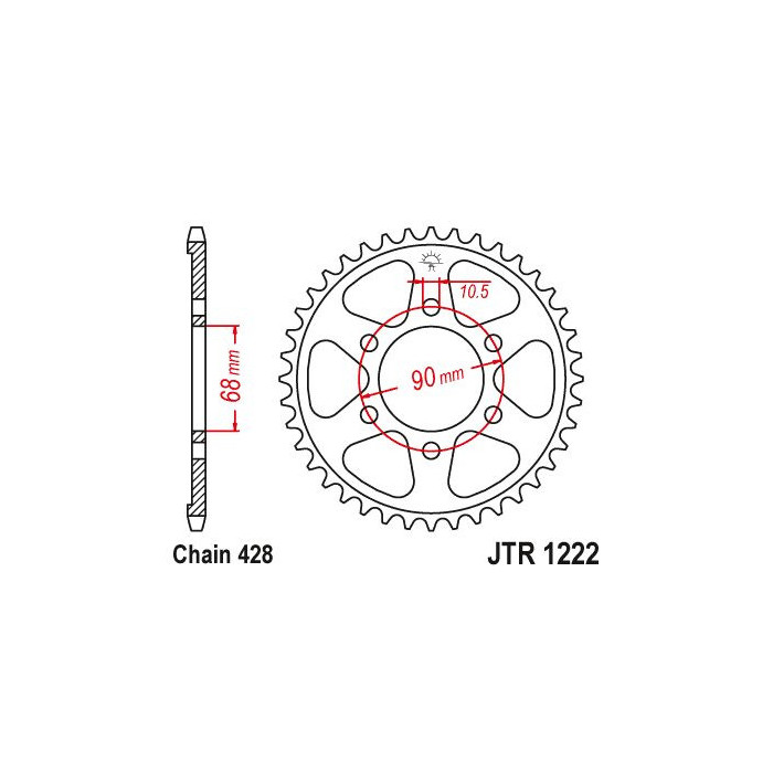 DRIVEN SPROCKET JT JTR1222.48
