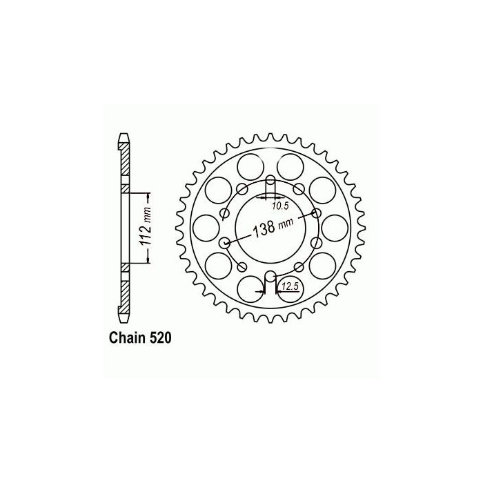 „SUNSTAR SUNR1-3485-38“ plieninis varomasis žvaigzdutės formos ratas