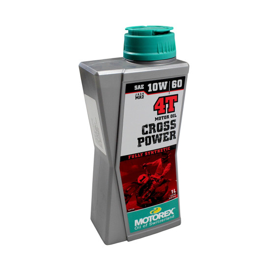 MOTOREX CROSS POWER fully synthetic 4T engine oil 10W60, synthetic JASO MA2, 4 lt, 1 l, for racing tracks