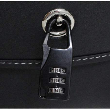 UNIVERSAL MOTORCYCLE SADDLE BAGS WITH BOTTLE HOLDERS, ECO LEATHER