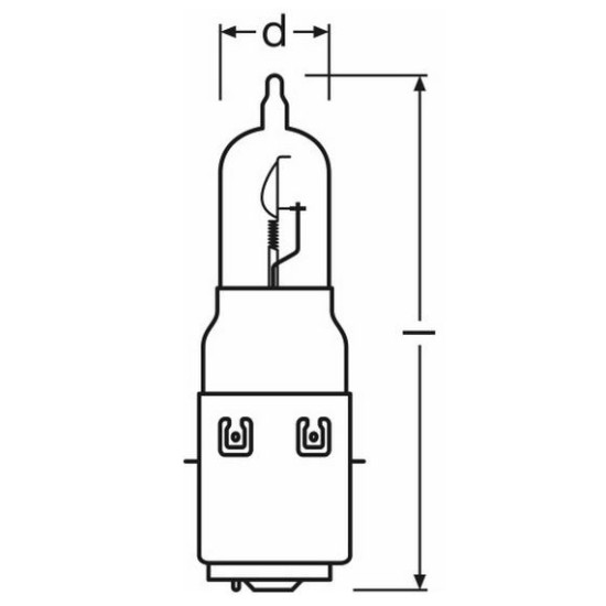 OSRAM 64327-01B S2 BA20D 12V 35/35W M-TECH lemputė