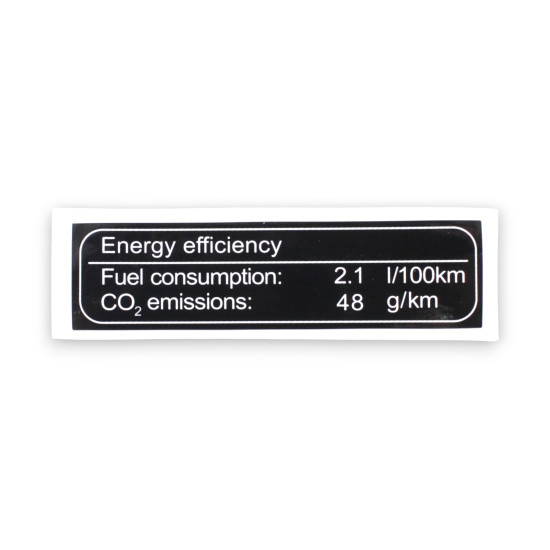 ENERGIJOS SĄNAUDŲ ETIKETĖ TRX125