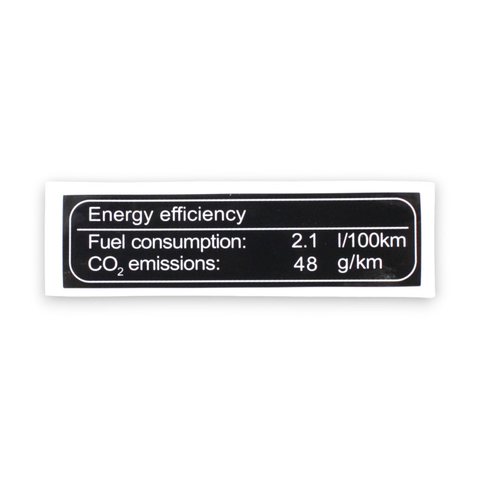 ENERGIJOS SĄNAUDŲ ETIKETĖ TRX125