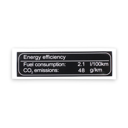 ENERGY CONSUMPTION LABEL TRX125