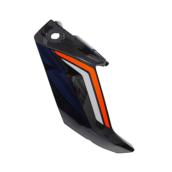 RIGHT HOOD TRIM GUIDE, BLACK BH, WITH STICKERS TRX125