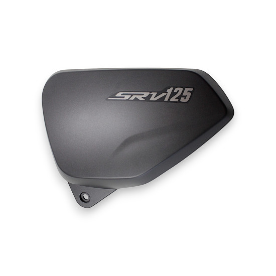 LEFT PROTECTIVE PLATE, BLACK N9, WITH STICKER SRV 125