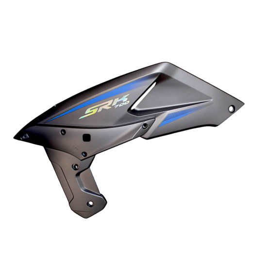 LEFT LOWER OIL TANK PROTECTIVE COVER, GREY JZ, WITH STICKER SRK700