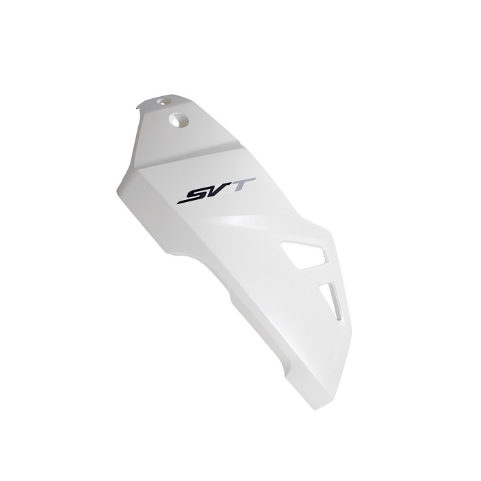 Left tank protection plate, white, with sticker SVT650 SVT650X