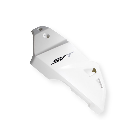 Left tank protection plate, white, with sticker SVT650 SVT650X
