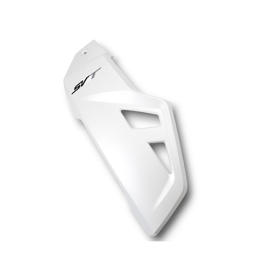 Left tank protection plate, white, with sticker SVT650 SVT650X