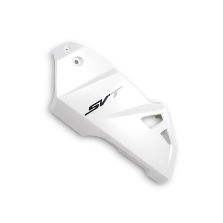 Left tank protection plate, white, with sticker SVT650 SVT650X