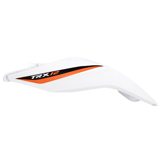 LEFT REAR HOOD, WHITE COLOR, WITH STICKER TRX125