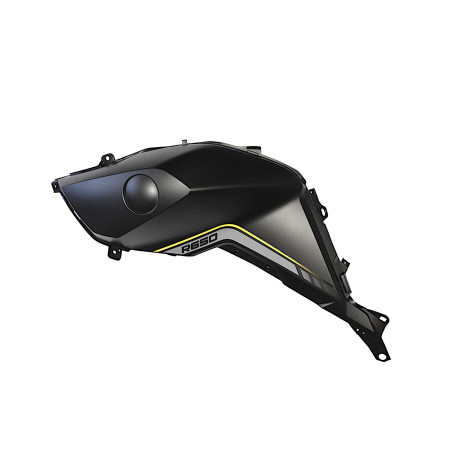 FUEL TANK LEFT PROTECTIVE PLATE, BLACK NJ, WITH STICKER SVT650 SVT650X