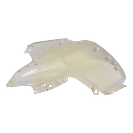 RIGHT FUEL TANK PROTECTIVE PLATE, WHITE WN, WITH STICKER TRX125