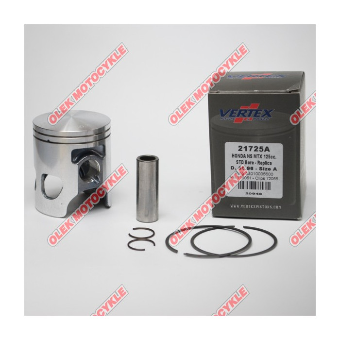 VERTEX piston HONDA MTX 125R, NS 125 (55.96mm) (rings 53010005600 x 2 pcs.)