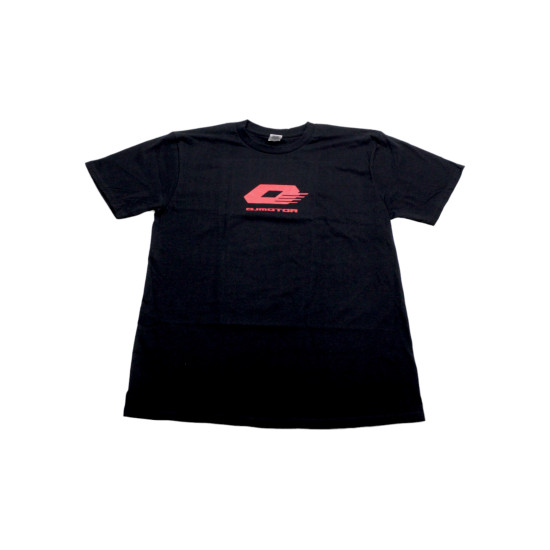 T-SHIRT WITH QJ INSCRIPTION, SIZE M, BLACK