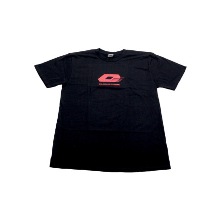 T-SHIRT WITH QJ INSCRIPTION, SIZE M, BLACK