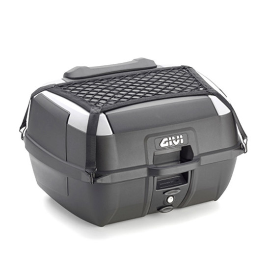GIVI B45+ MONOLOCK 45L TOP CASE WITH MESH, PADDING AND BACKREST (WITH PLASTIC PLATE)