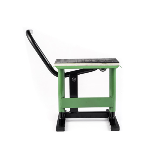 MOTORCYCLE LIFTING STAND + RUBBER PAD HLP CROSS ENDURO GREEN