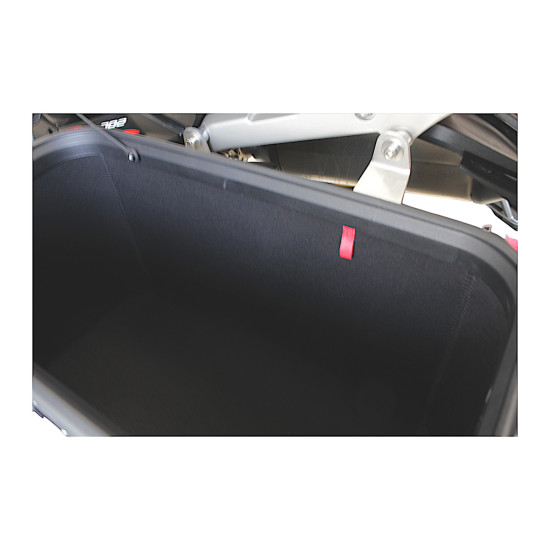 Set of 3 aluminum boxes (30 l asymmetric + 36 l + 45 l) silver-colored boxes