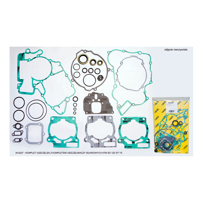 PROX gasket set with engine oil seal kit KTM SX 125 '07-'15