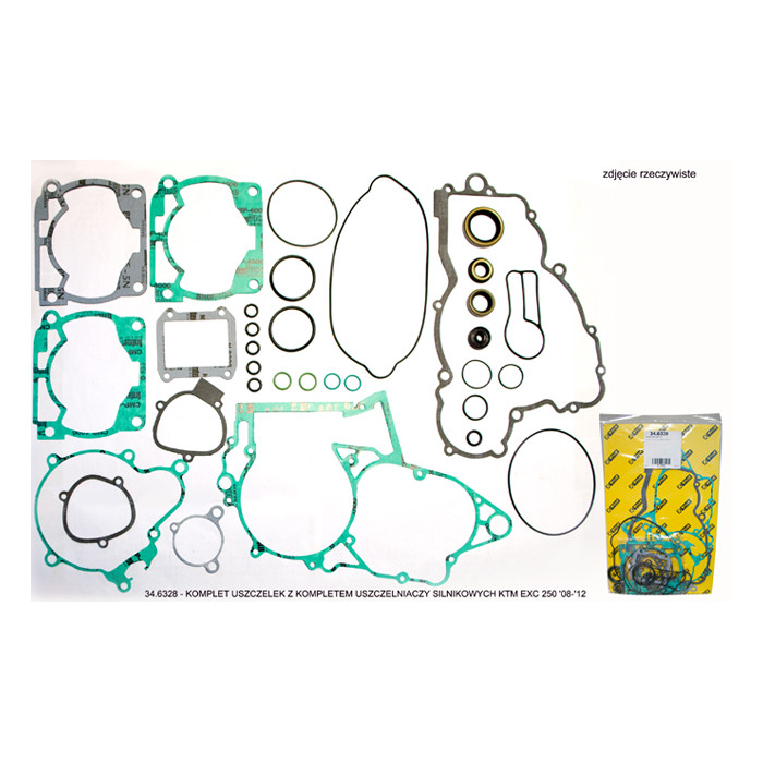 PROX gasket set with engine oil seal kit KTM EXC 250 '08-'12