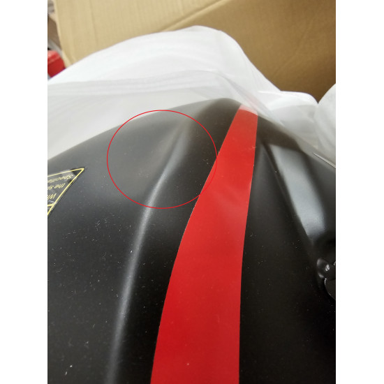 BLACK FUEL TANK WITH STICKERS 06Z SRT800S SRT800SX - DAMAGED