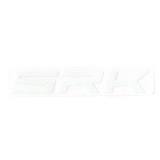 SRK800RR PRIEKINIO DEGALŲ BAKO DANGTELIO LIPDUKAS