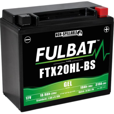 FULBAT FTX20HL-BS BE PRIEŽIŪROS GELIO AKUMULIATORIUS