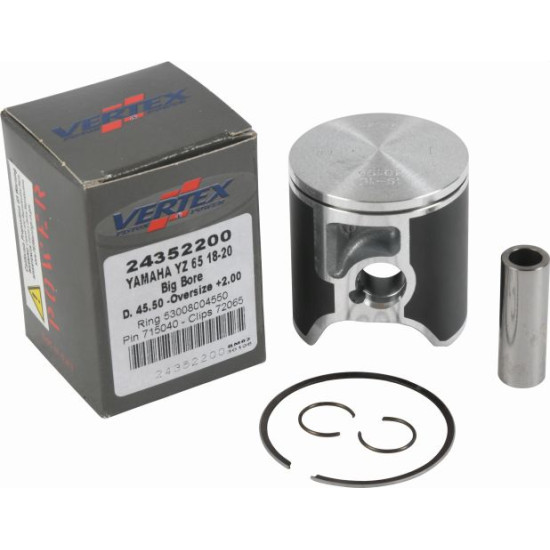 VERTEX stūmoklis YAMAHA YZ 65 '18-'22 BIG BORE (45,45mm+2,00mm)