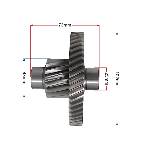 FORT350 GEARBOX INTERMEDIATE SHAFT