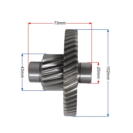 FORT350 GEARBOX INTERMEDIATE SHAFT