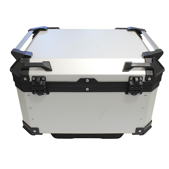 COOCASE ALUMINUM TOP BOX 55L SILVER WITH POLAND MAP + INNER BAG