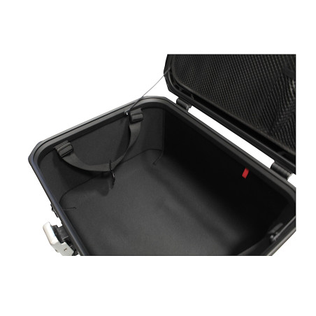 COOCASE 55L Aluminum Center Luggage with Backrest, Silver