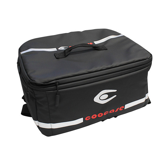 COOCASE 55L Aluminum Center Luggage with Backrest, Silver