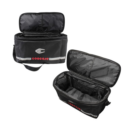 Set of 3 aluminum boxes (2 x 36 l symmetrical + 45 l) black cases